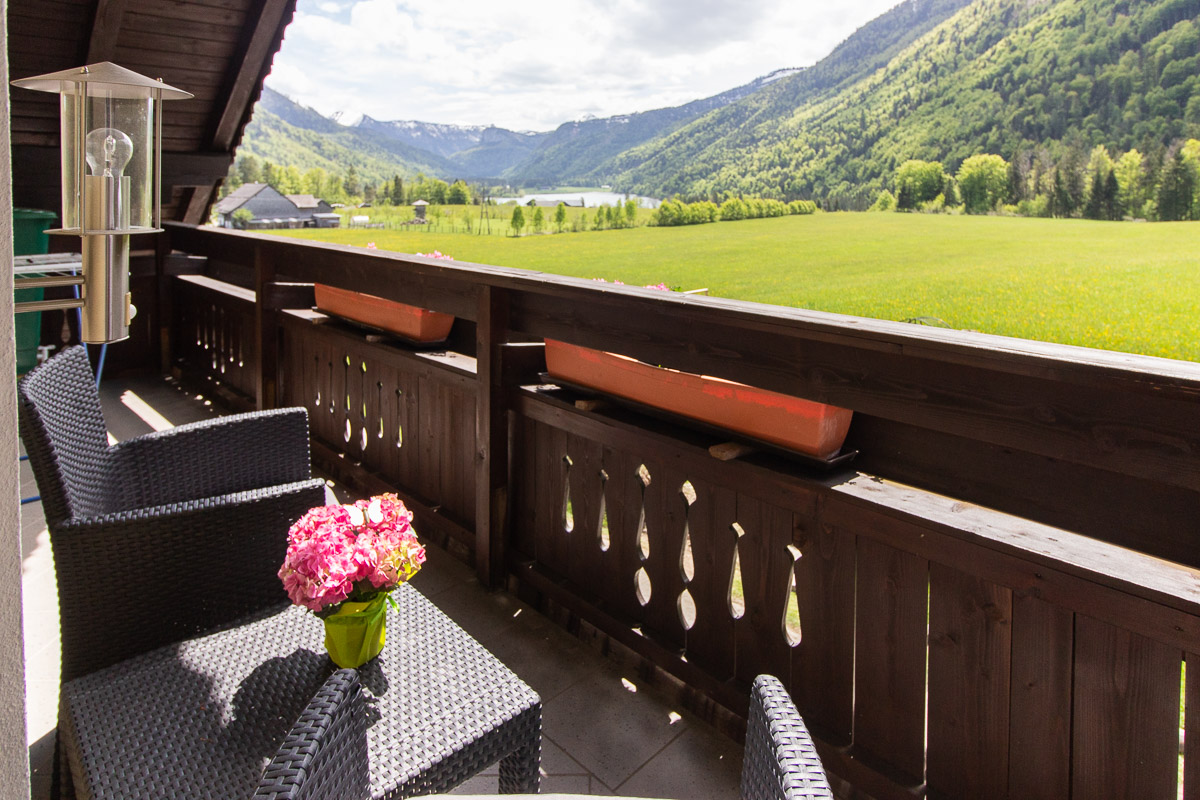 Sitzgelegenheit am Balkon