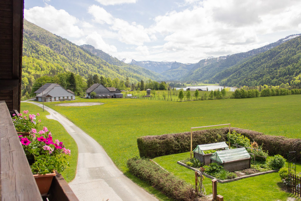 Aussicht vom Balkon